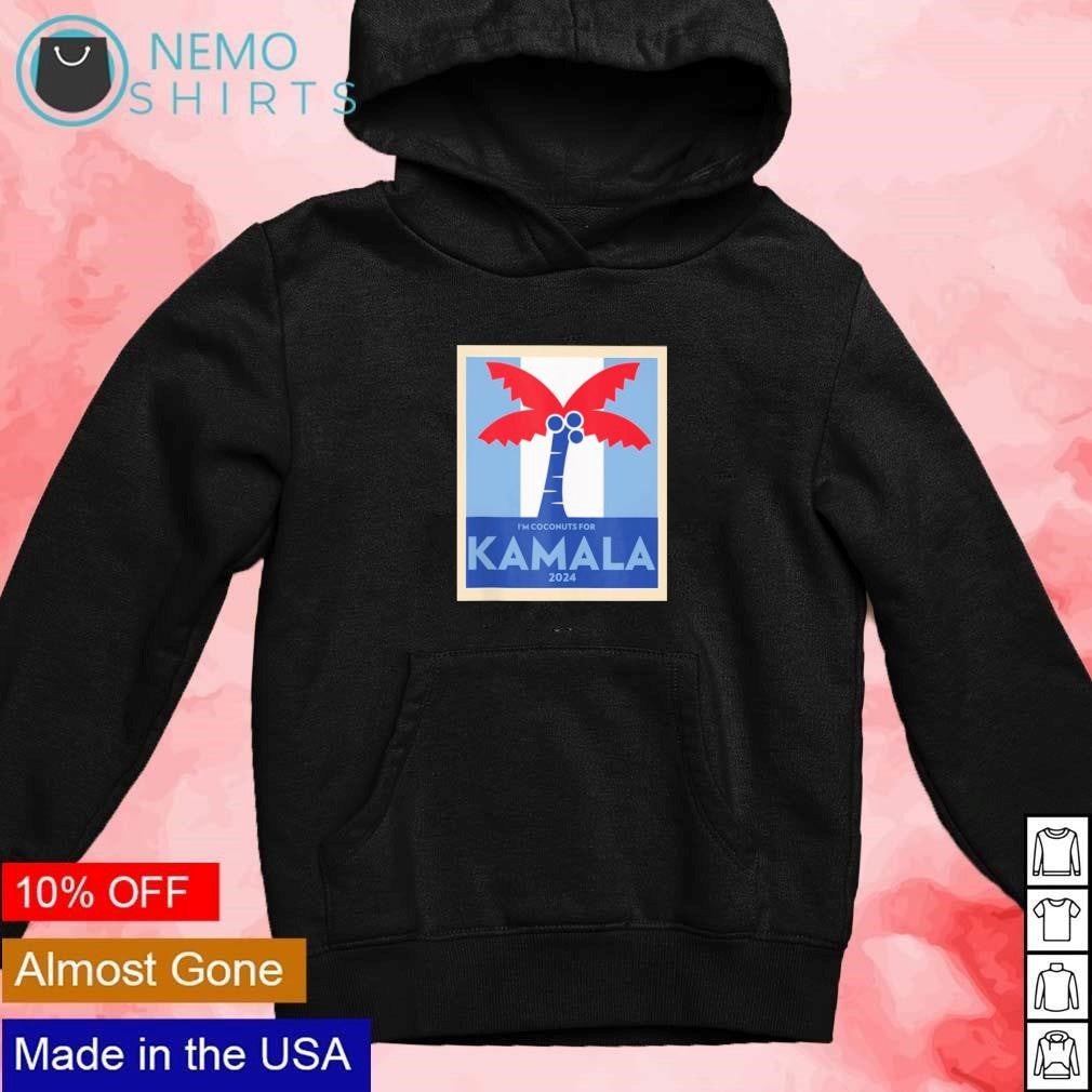 I'm coconuts for Kamala 2024 - Adult & Kids T-Shirts, Sweatshirts & Hoodies apparel design preview 2