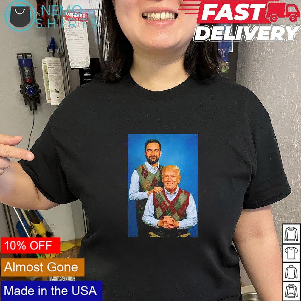 Stepbrothers Donald Trump and Zohran Mamdani - Adult & Kids T-Shirts, Sweatshirts & Hoodies apparel design preview 3