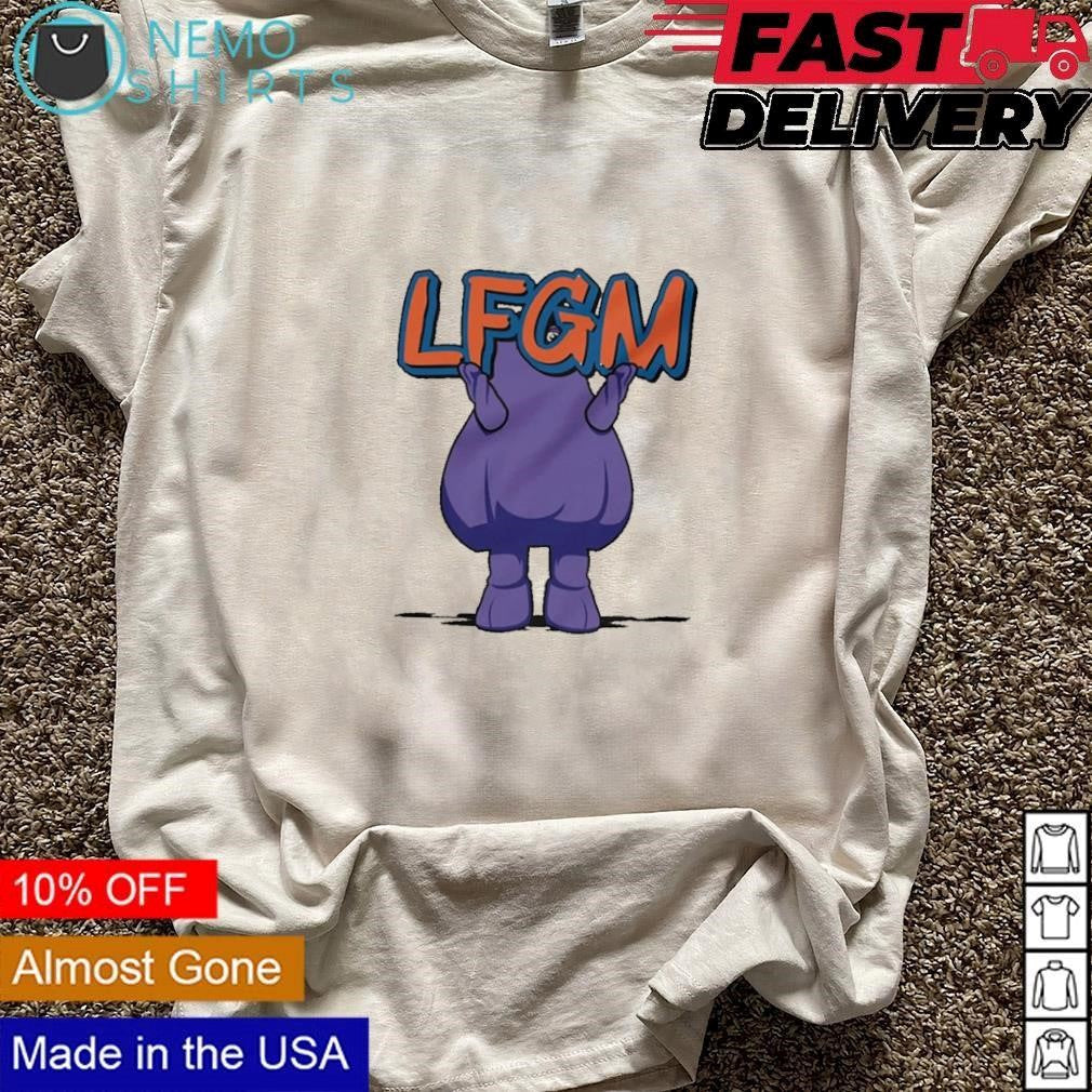 Grimace LFGM New York Mets - Adult & Kids T-Shirts, Sweatshirts & Hoodies apparel design preview 3