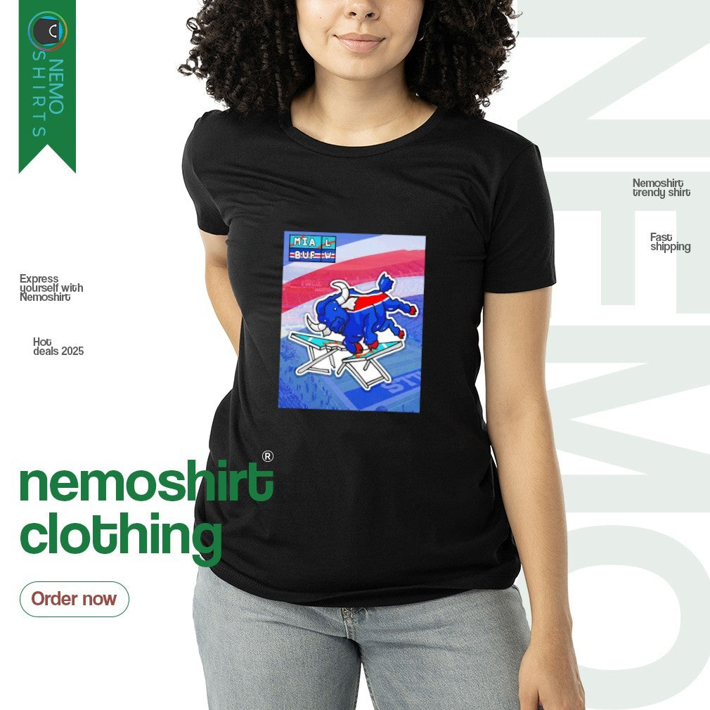 Buffalo Bills crash through the Miami Dolphins 31 21 - Adult & Kids T-Shirts, Sweatshirts & Hoodies apparel design preview 3