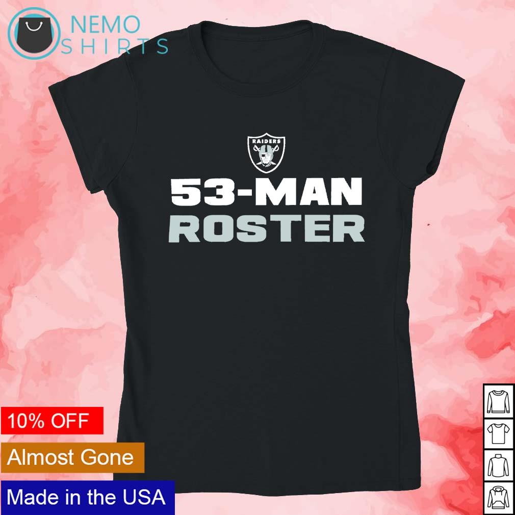 Las Vegas Raiders 53 man roster - Adult & Kids T-Shirts, Sweatshirts & Hoodies apparel design preview 4