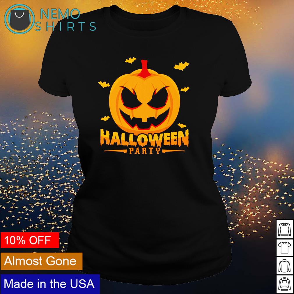 Scary pumpkin Halloween party - Adult & Kids T-Shirts, Sweatshirts & Hoodies apparel design preview 3