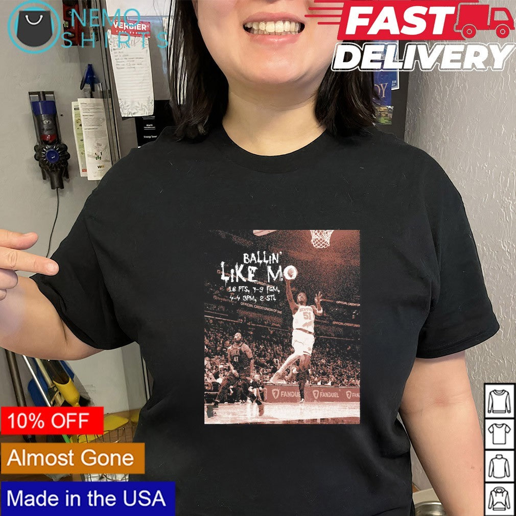 Ballin' like Mo New York Knicks Diawara - Adult & Kids T-Shirts, Sweatshirts & Hoodies apparel design preview 2