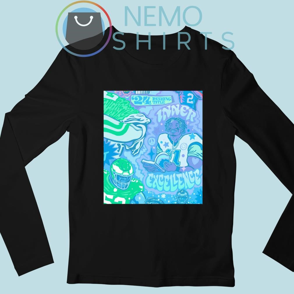 Philadelphia Eagles 2024 rushing title inner - Adult & Kids T-Shirts, Sweatshirts & Hoodies apparel design preview 3