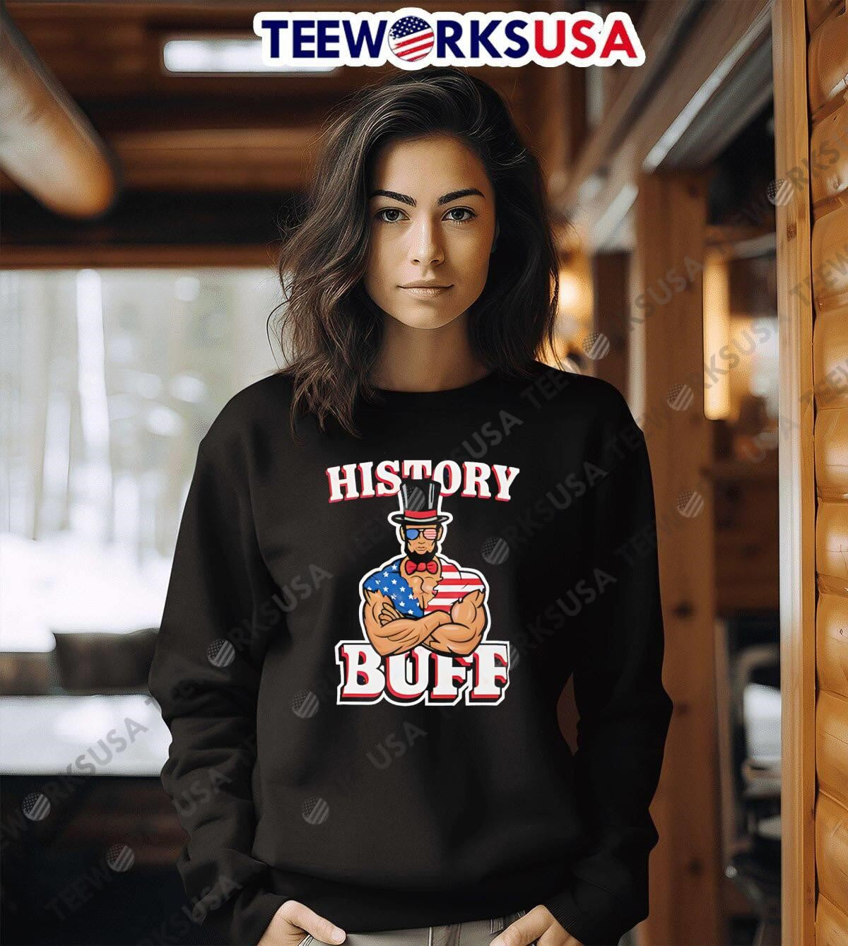 History Buff Abraham Lincoln Gym Bro Meme - Adult & Kids T-Shirts, Sweatshirts & Hoodies apparel design preview 6