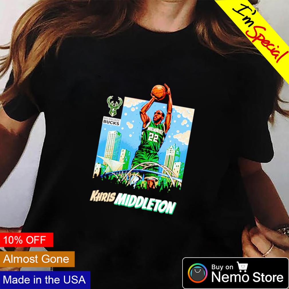 Milwaukee Bucks Khris Middleton - Adult & Kids T-Shirts, Sweatshirts & Hoodies apparel design preview 2