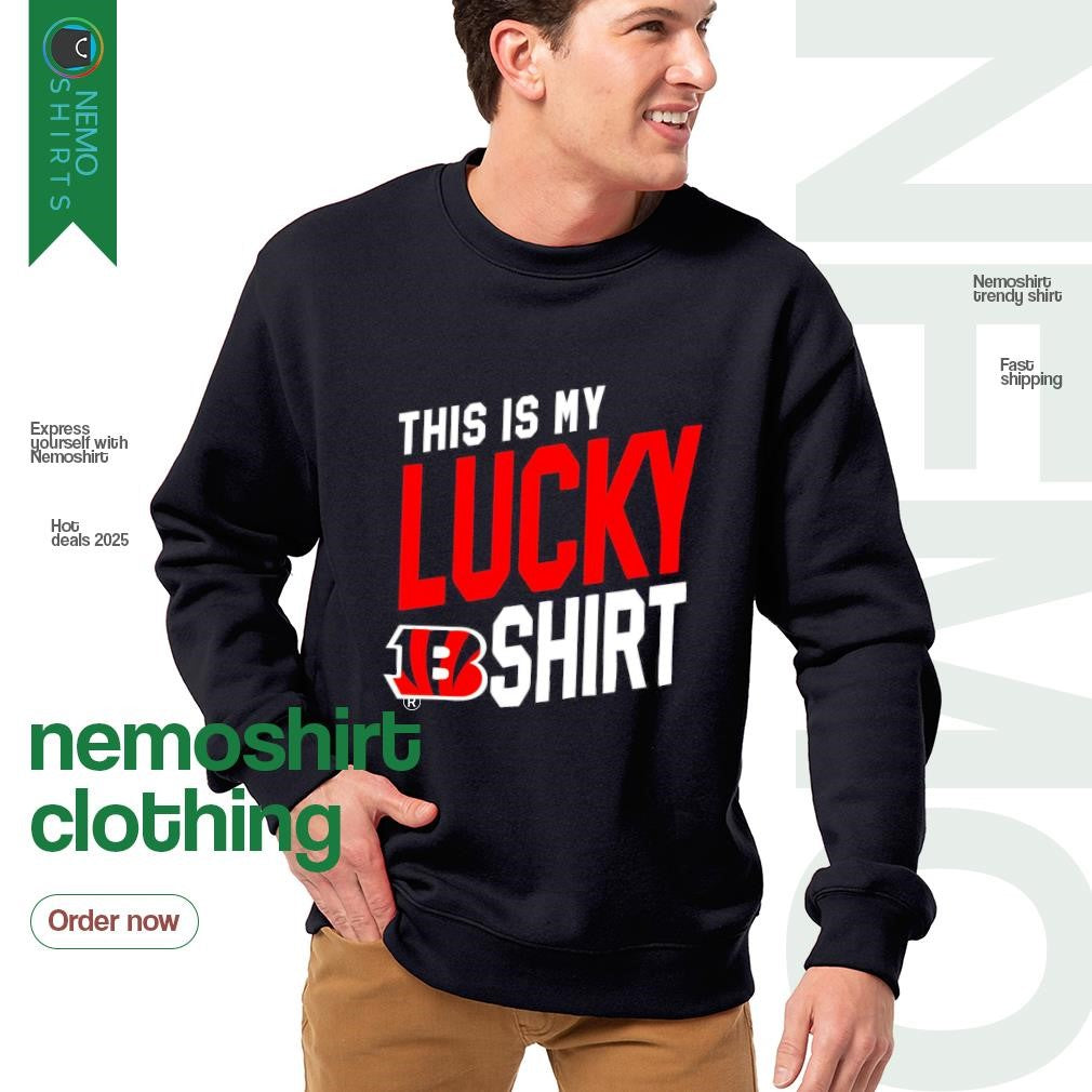 This is my lucky Cincinnati Bengals - Adult & Kids T-Shirts, Sweatshirts & Hoodies apparel design preview 4