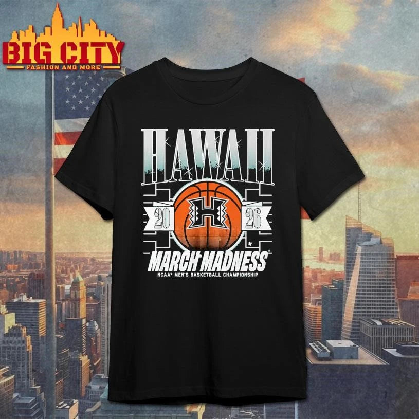Hawaii Rainbow Warriors MBB 2026 March Madness - Adult & Kids T-Shirts, Sweatshirts & Hoodies apparel design preview 1