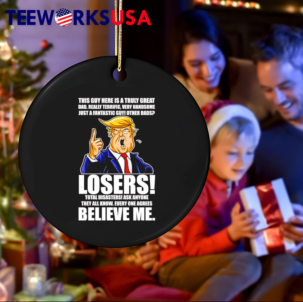 Trump Style Funny Dad - Adult & Kids T-Shirts, Sweatshirts & Hoodies apparel design preview 4