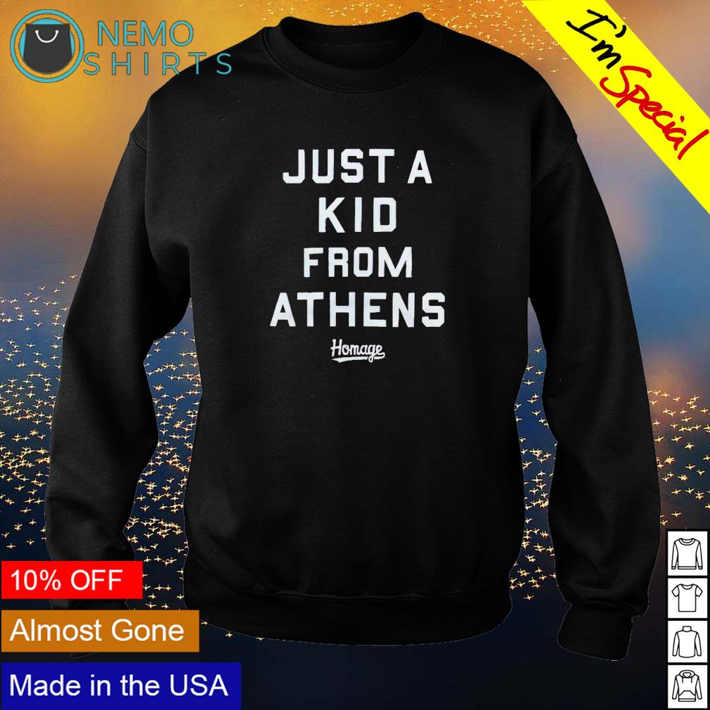 Just a kid from athens - Adult & Kids T-Shirts, Sweatshirts & Hoodies apparel design preview 4