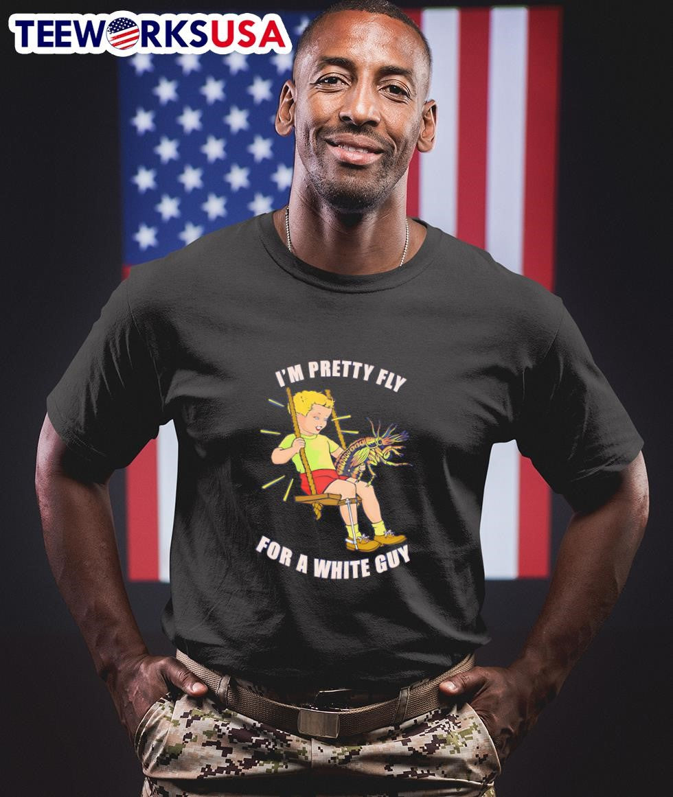 I'm pretty fly for a white guy - Adult & Kids T-Shirts, Sweatshirts & Hoodies apparel design preview 1