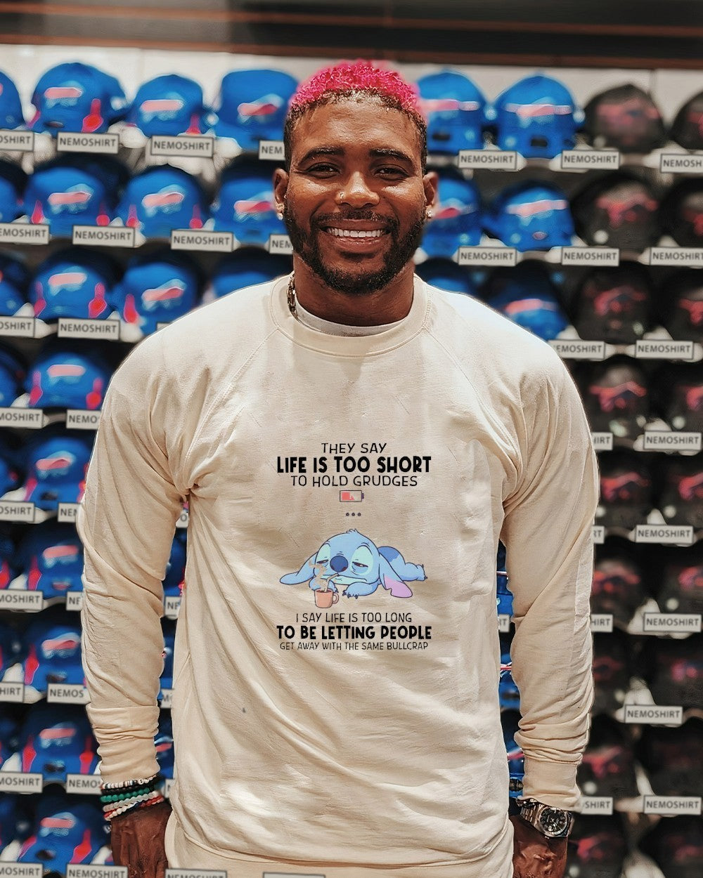 They say life is too short to hold grudges I long be - Adult & Kids T-Shirts, Sweatshirts & Hoodies apparel design preview 2