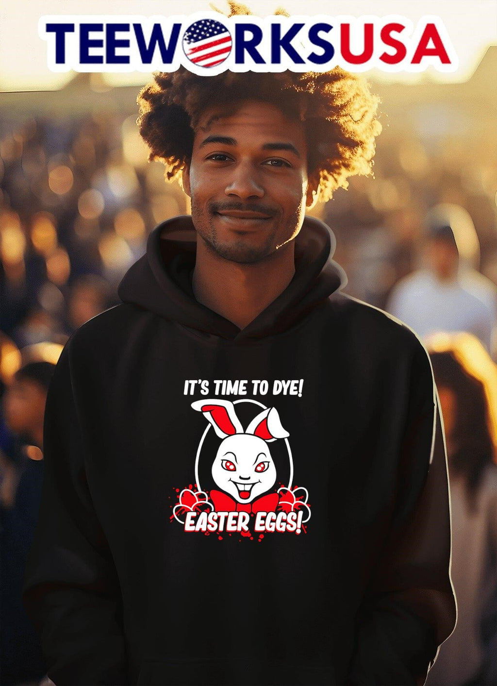 It's time to dye Easter Eggs - Adult & Kids T-Shirts, Sweatshirts & Hoodies apparel design preview 2