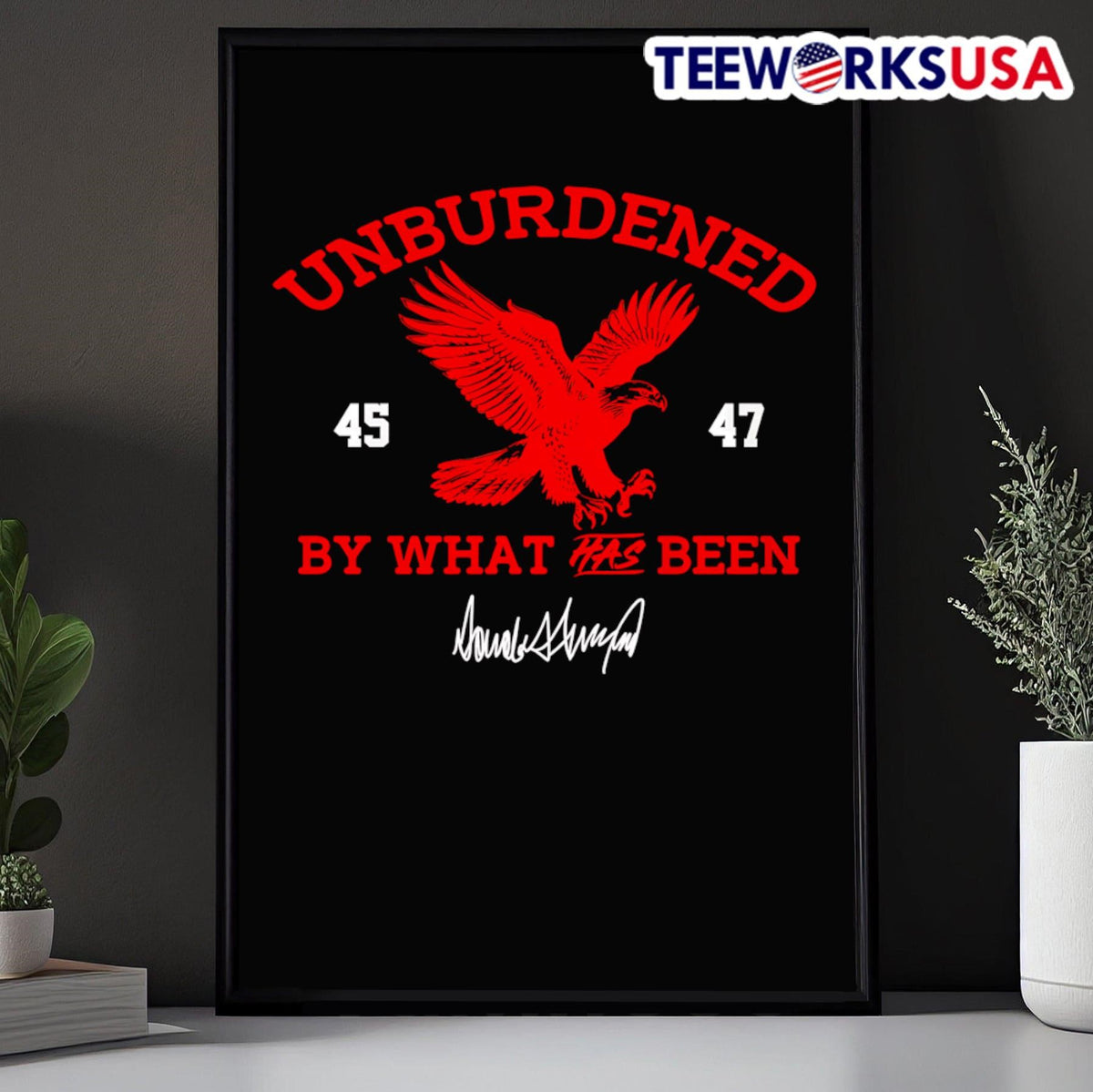 Unburdened by what has been Trump - Adult & Kids T-Shirts, Sweatshirts & Hoodies apparel design preview 5