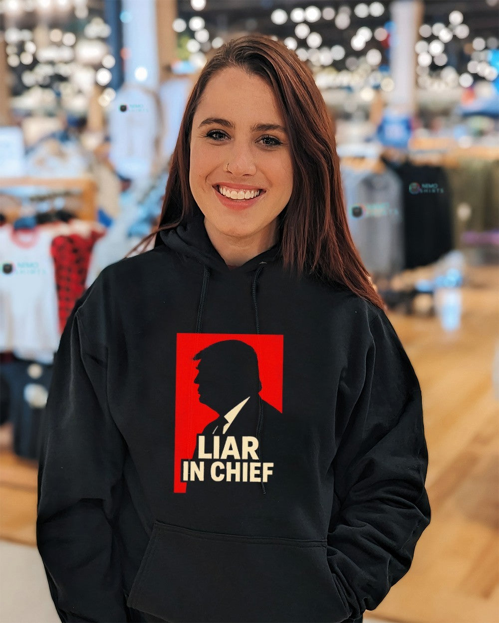 Trump liar in chief - Adult & Kids T-Shirts, Sweatshirts & Hoodies apparel design preview 5