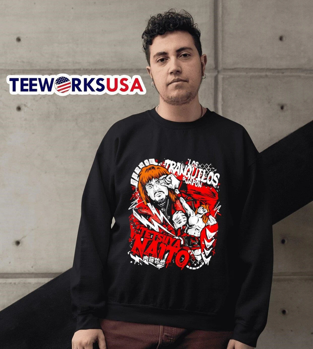 Los Tranquilos De Japon Tetsuya Naito 内藤哲也 - Adult & Kids T-Shirts, Sweatshirts & Hoodies apparel design preview 6