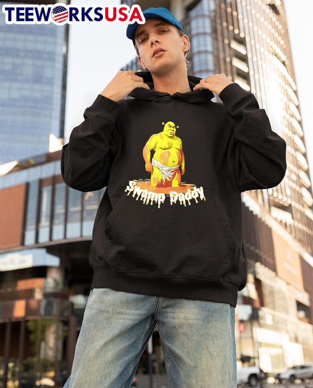 Swamp Daddy Shrek - Adult & Kids T-Shirts, Sweatshirts & Hoodies apparel design preview 3