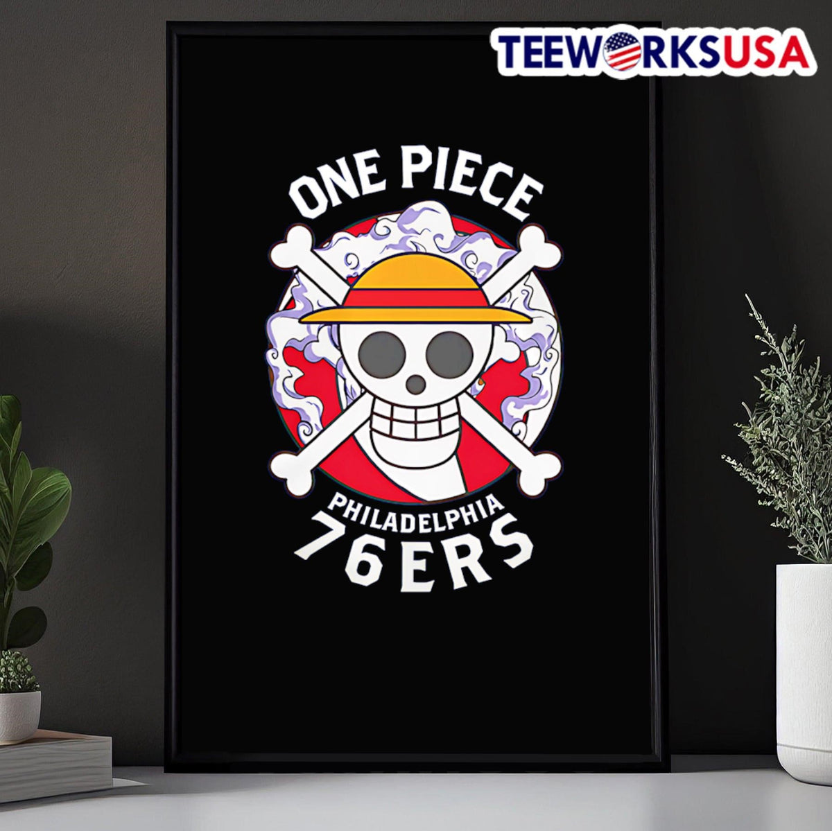 Philadelphia 76ers x One Piece Night - Adult & Kids T-Shirts, Sweatshirts & Hoodies apparel design preview 5