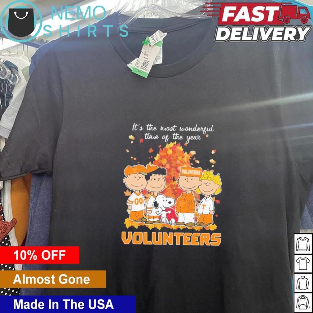 Peanuts characters Tennessee Volunteers autumn it's - Adult & Kids T-Shirts, Sweatshirts & Hoodies apparel design preview 5