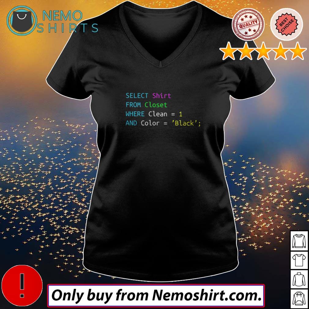 Select from closet where clean 1 and color black - Adult & Kids T-Shirts, Sweatshirts & Hoodies apparel design preview 5