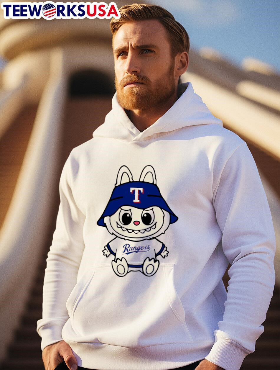 Labubu Texas Rangers - Adult & Kids T-Shirts, Sweatshirts & Hoodies apparel design preview 2