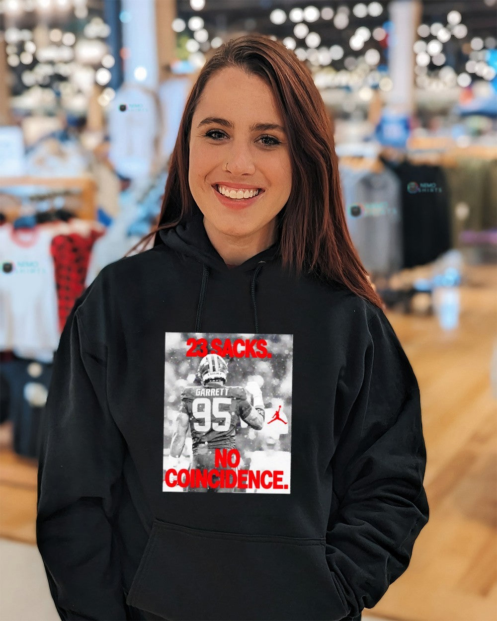 Myles Garrett Cleveland Browns 23 sacks no - Adult & Kids T-Shirts, Sweatshirts & Hoodies apparel design preview 3