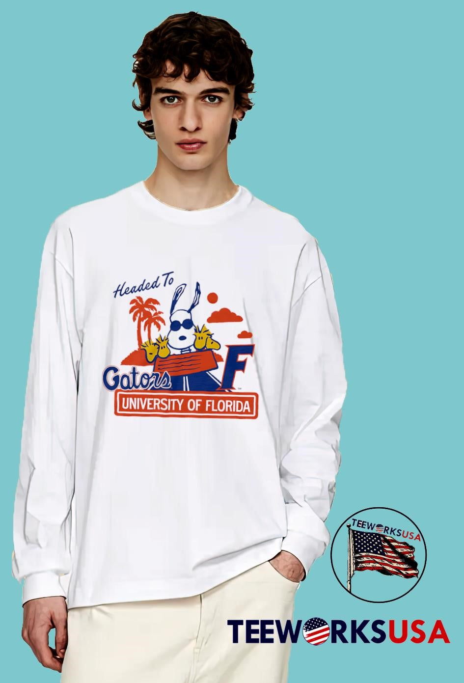 Peanuts x Florida Headed To UF - Adult & Kids T-Shirts, Sweatshirts & Hoodies apparel design preview 4
