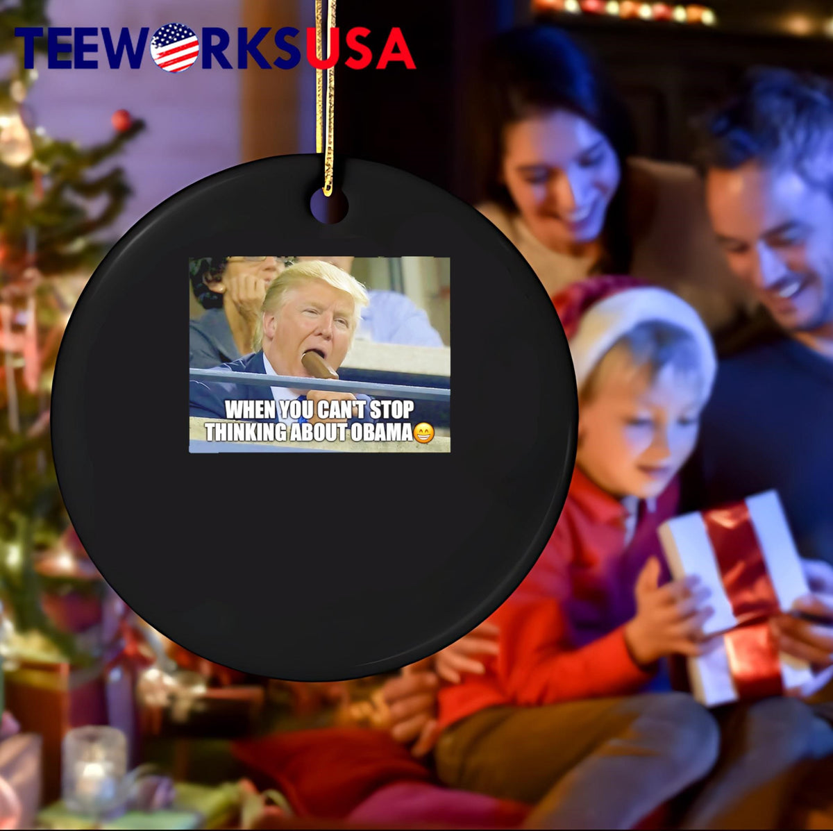 Trump When You Can't Stop Thinking About Obama - Adult & Kids T-Shirts, Sweatshirts & Hoodies apparel design preview 4
