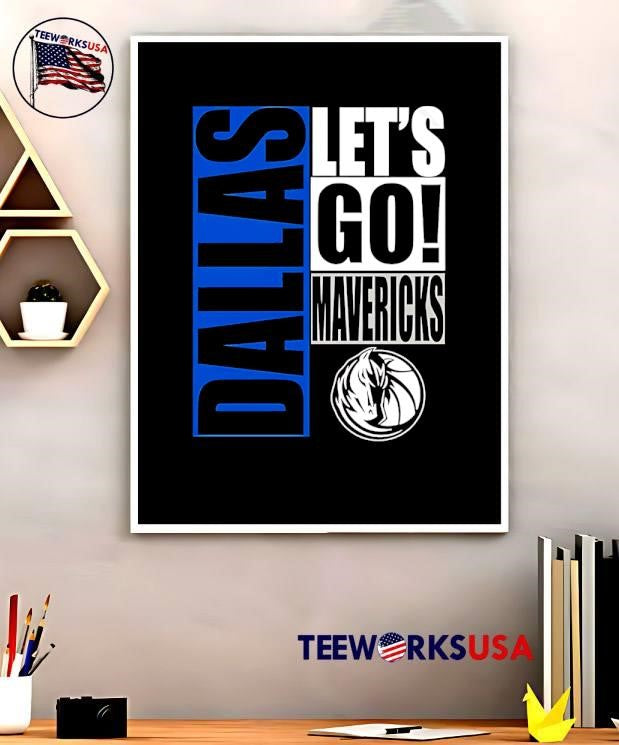 Dallas Mavericks let's go design - Adult & Kids T-Shirts, Sweatshirts & Hoodies apparel design preview 5