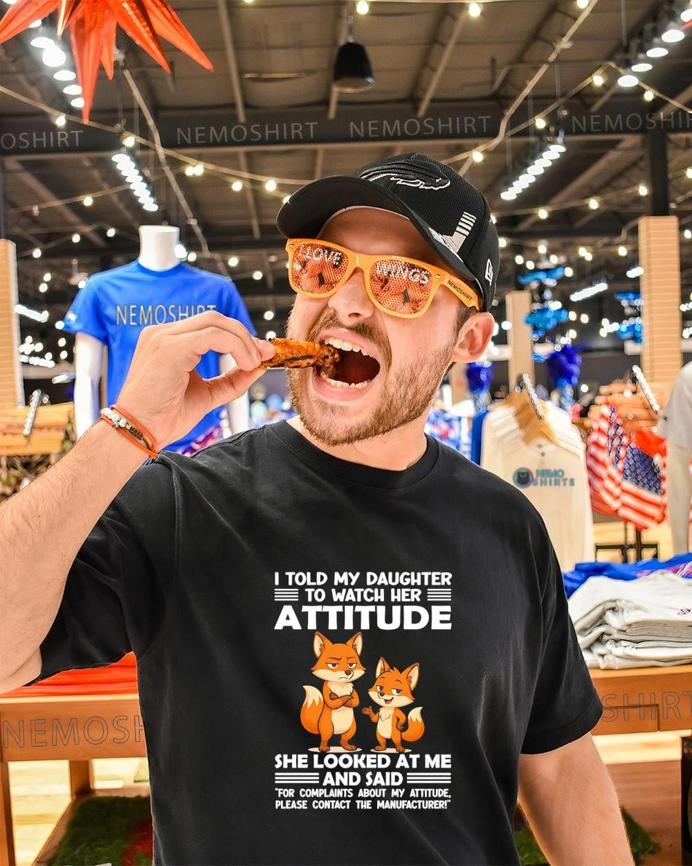 I Told My Daughter to Watch Her Attitude Contact the - Adult & Kids T-Shirts, Sweatshirts & Hoodies apparel design preview 1