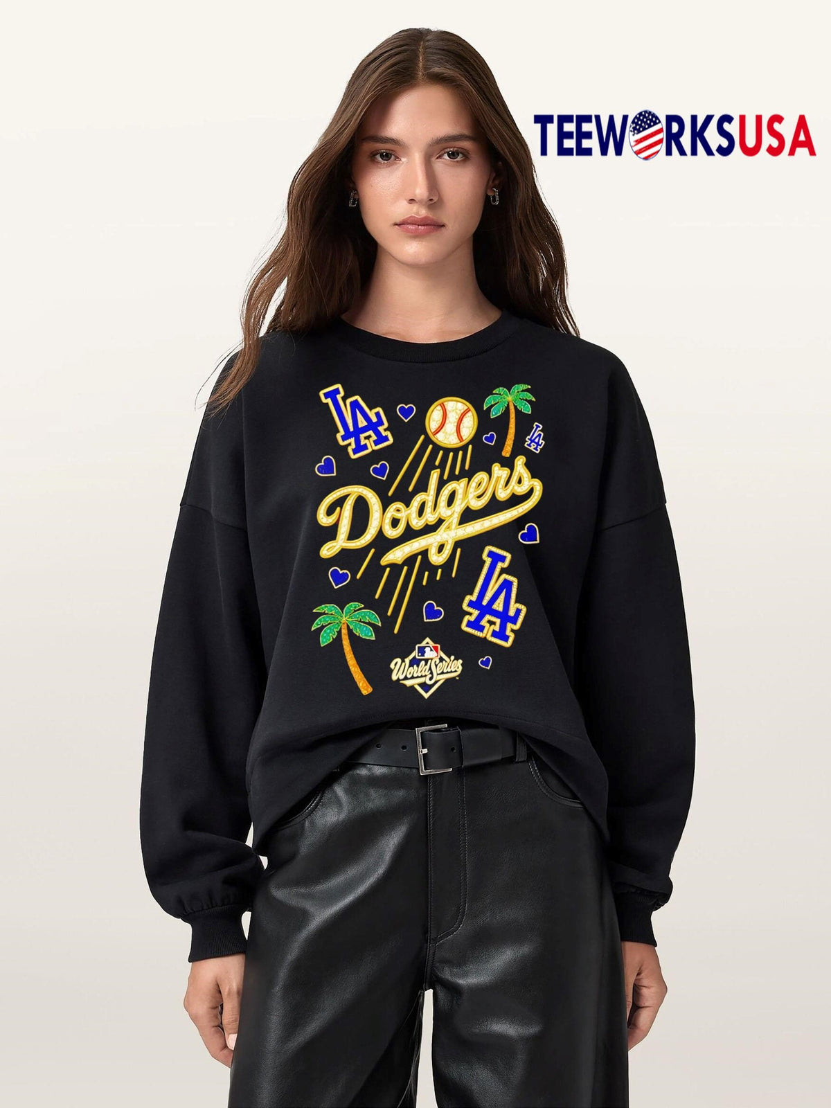 Top Dodgers World Series Bling 2025 - Adult & Kids T-Shirts, Sweatshirts & Hoodies apparel design preview 5