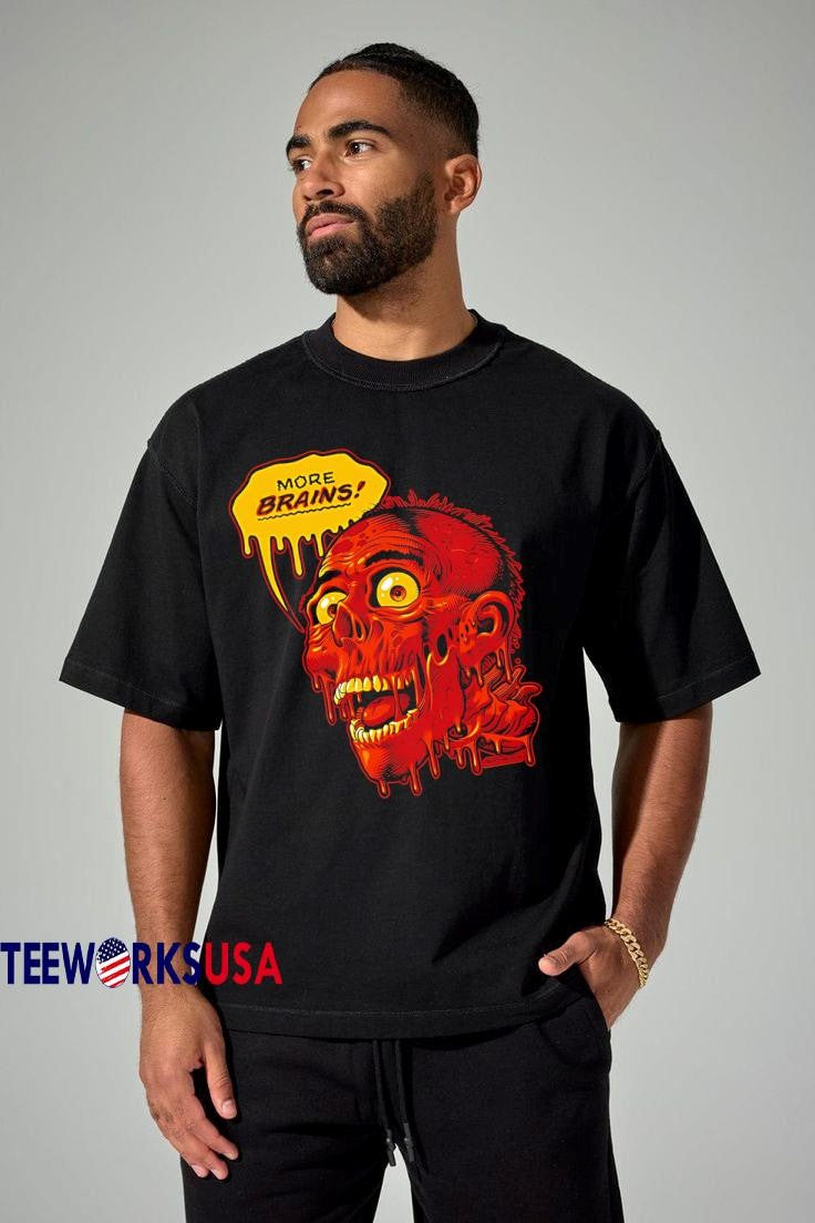 More Brains Return Of The Living Dead Baseball - Adult & Kids T-Shirts, Sweatshirts & Hoodies apparel design preview 3
