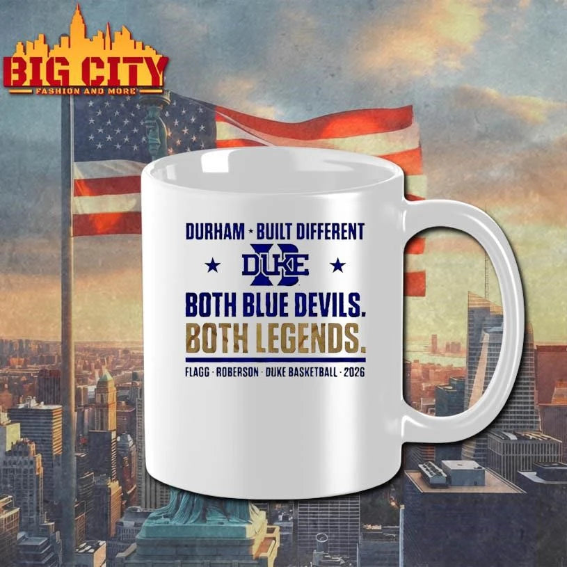 Cooper Flagg both legends Duke Blue Devils basketball - Adult & Kids T-Shirts, Sweatshirts & Hoodies apparel design preview 3