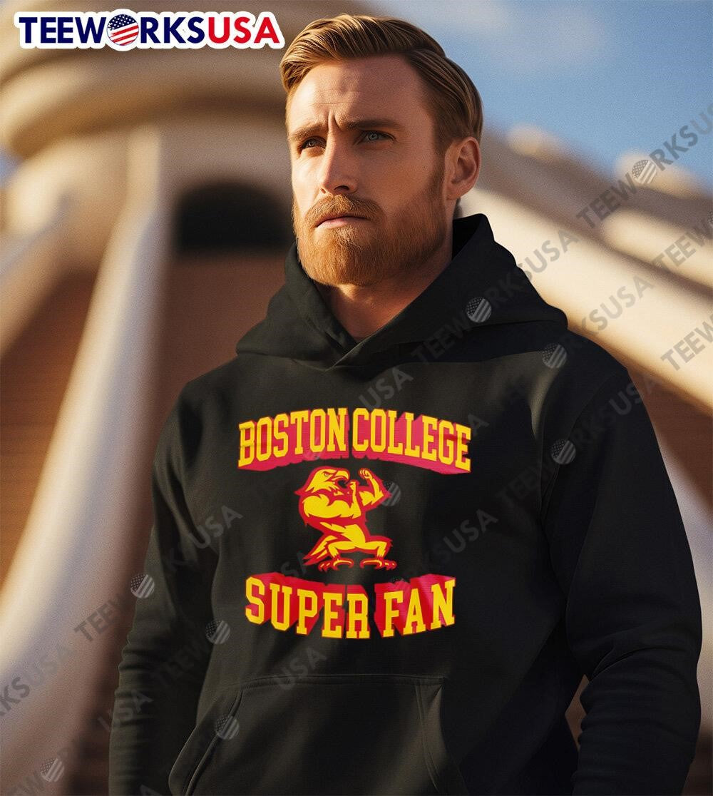 Boston college eagles Football 2024 super fan - Adult & Kids T-Shirts, Sweatshirts & Hoodies apparel design preview 2
