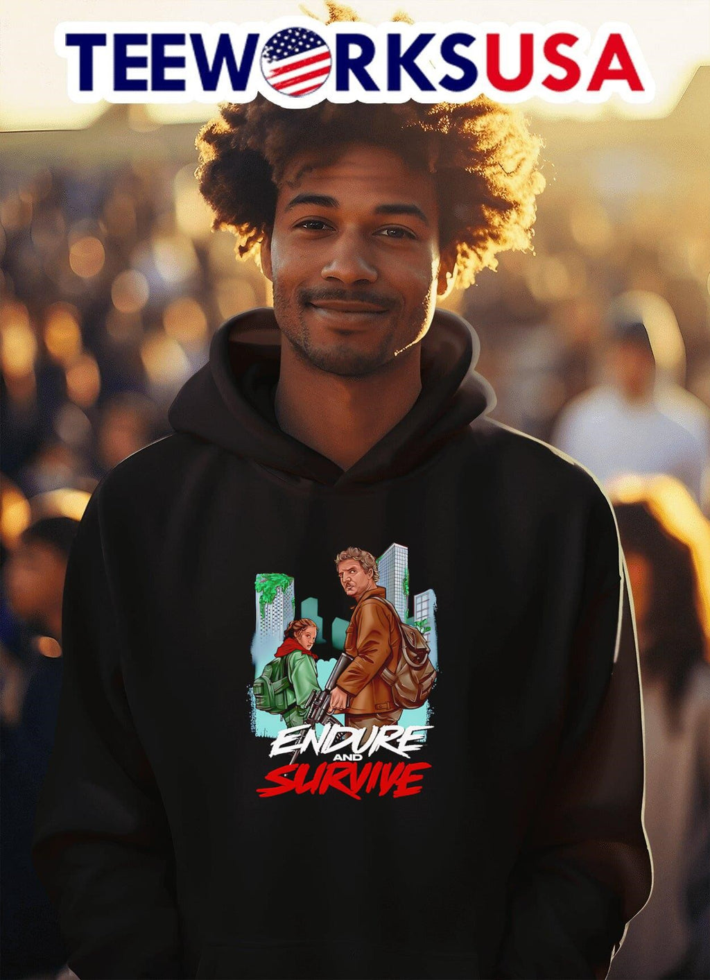 Endure and Survive The Last of Us - Adult & Kids T-Shirts, Sweatshirts & Hoodies apparel design preview 2