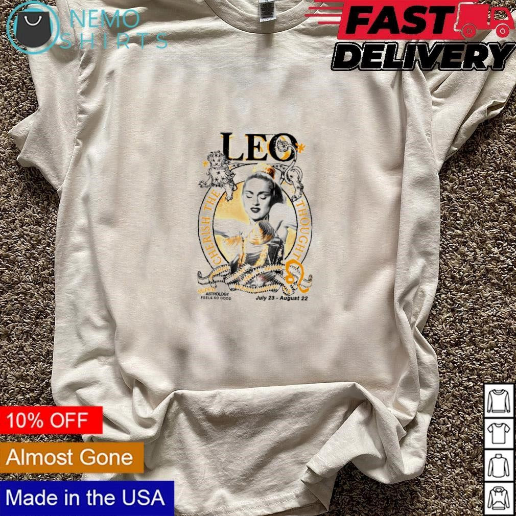 Super Leo cherish the thought - Adult & Kids T-Shirts, Sweatshirts & Hoodies apparel design preview 3