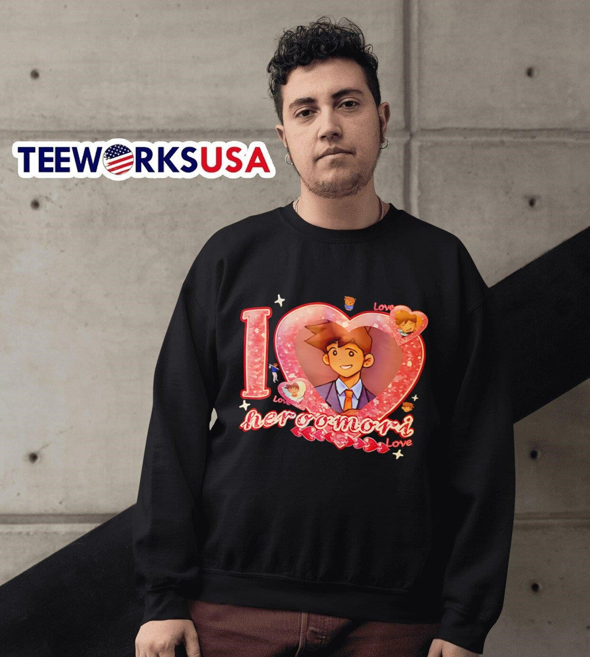 I love hero omori - Adult & Kids T-Shirts, Sweatshirts & Hoodies apparel design preview 6