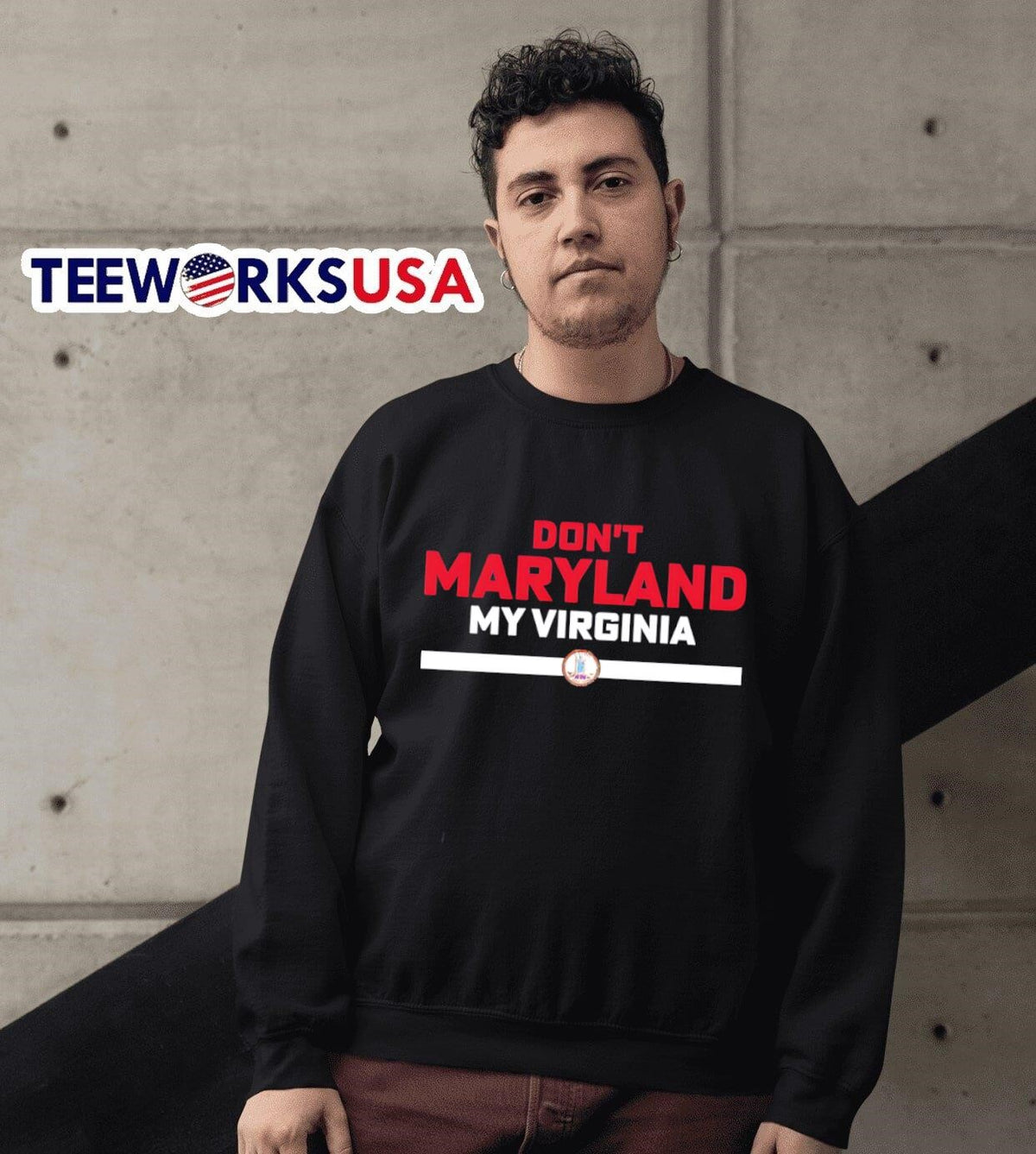 Don't Maryland my Virginia - Adult & Kids T-Shirts, Sweatshirts & Hoodies apparel design preview 6