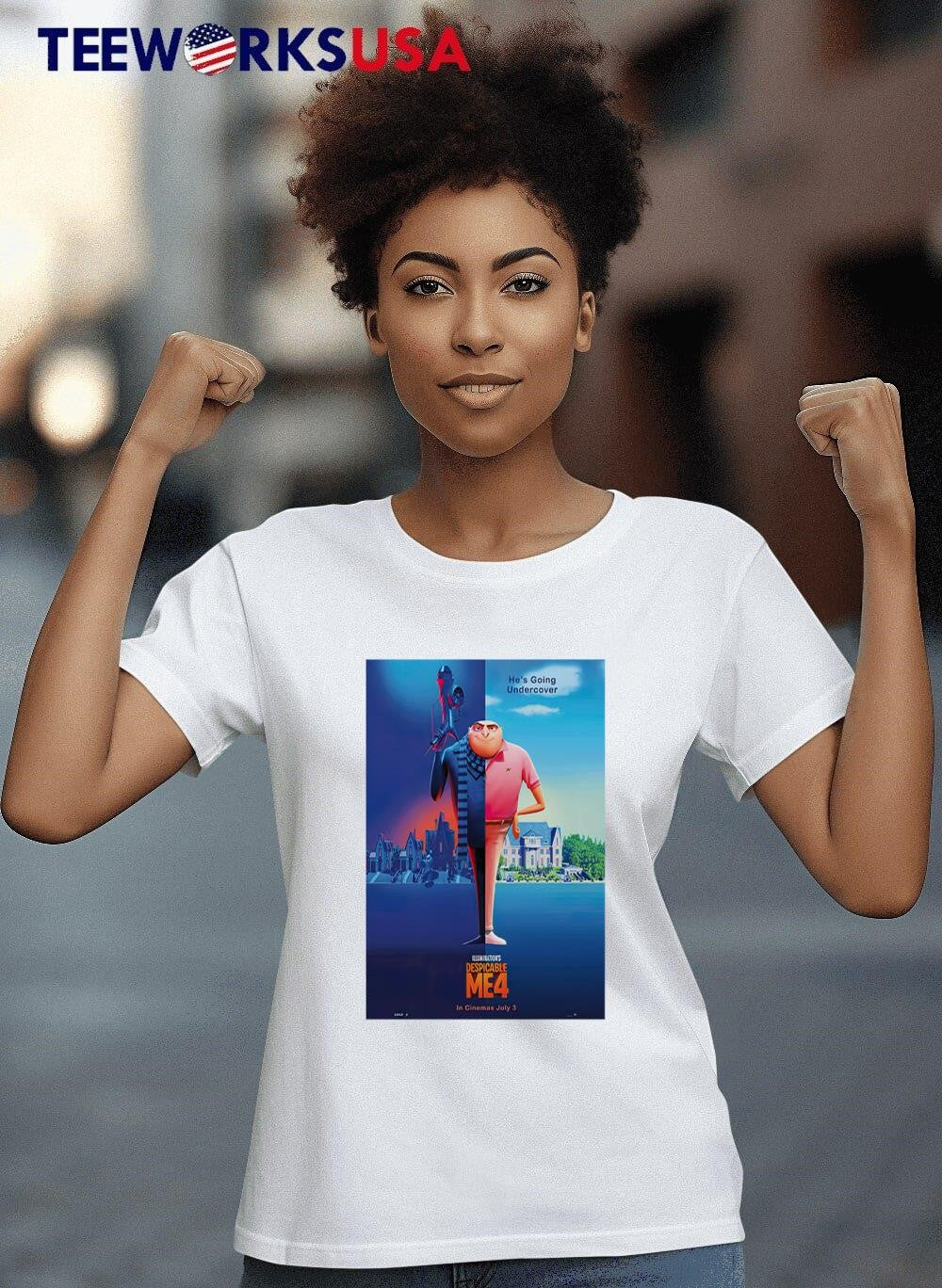 New Poster For Despicable Me 4 He Going Undercover - Adult & Kids T-Shirts, Sweatshirts & Hoodies apparel design preview 4