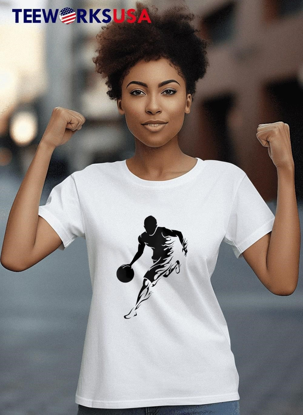 Basketball Lover Fans player dribbling the ball - Adult & Kids T-Shirts, Sweatshirts & Hoodies apparel design preview 4
