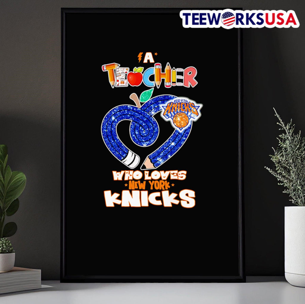A teacher who loves New York Knicks - Adult & Kids T-Shirts, Sweatshirts & Hoodies apparel design preview 5