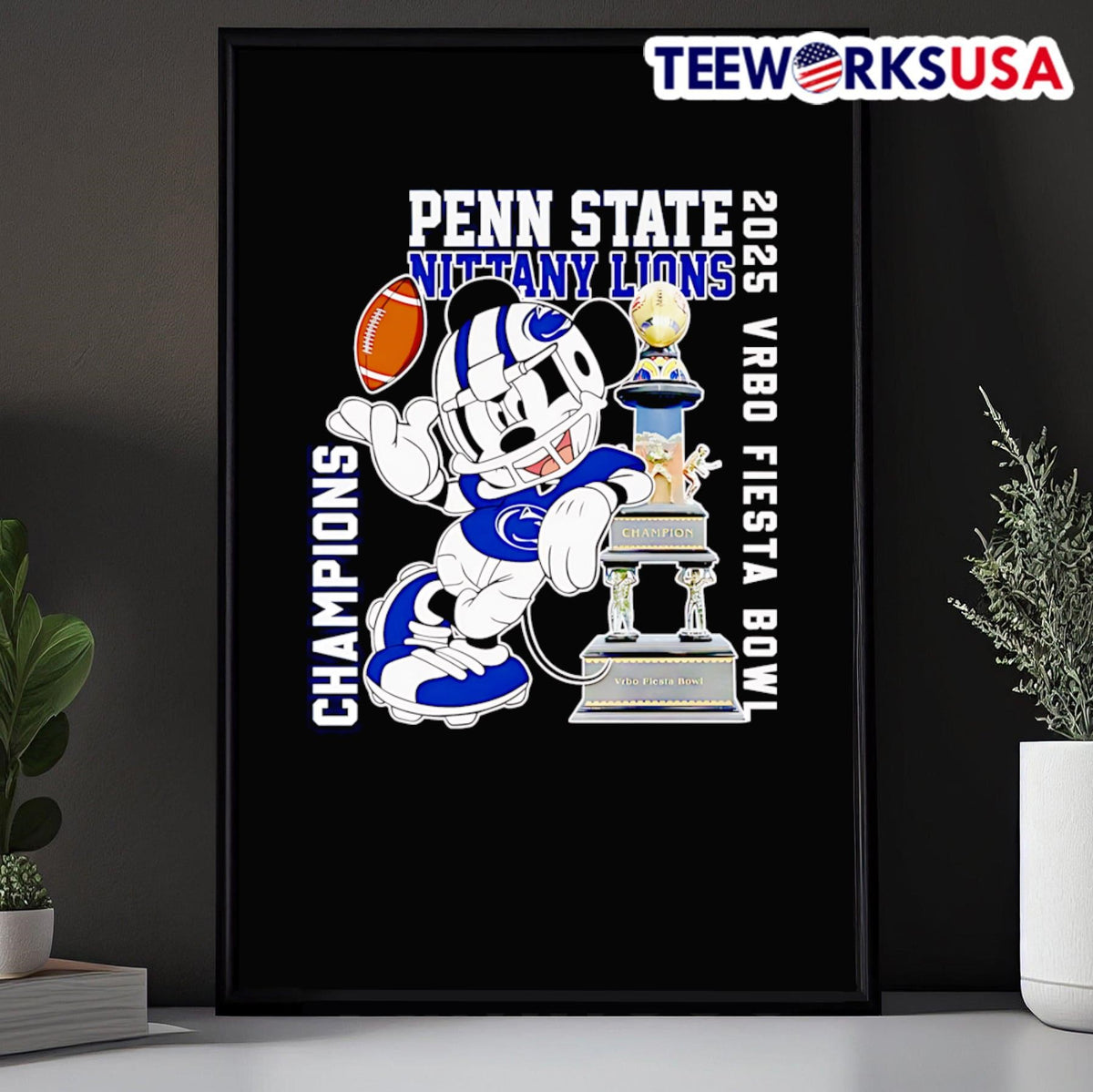 Mickey mouse Penn State Nittany Lions 2025 Vrbo - Adult & Kids T-Shirts, Sweatshirts & Hoodies apparel design preview 5