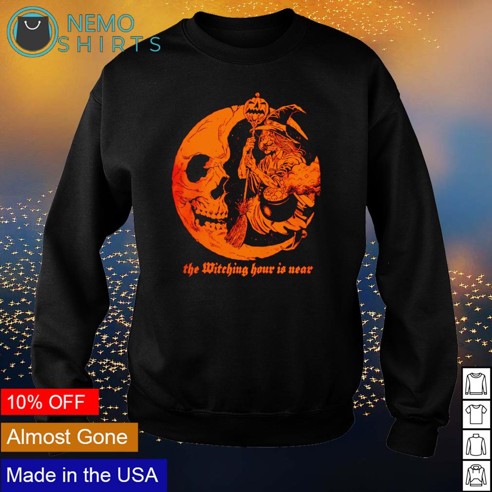 Witch the witching hour is near - Adult & Kids T-Shirts, Sweatshirts & Hoodies apparel design preview 4