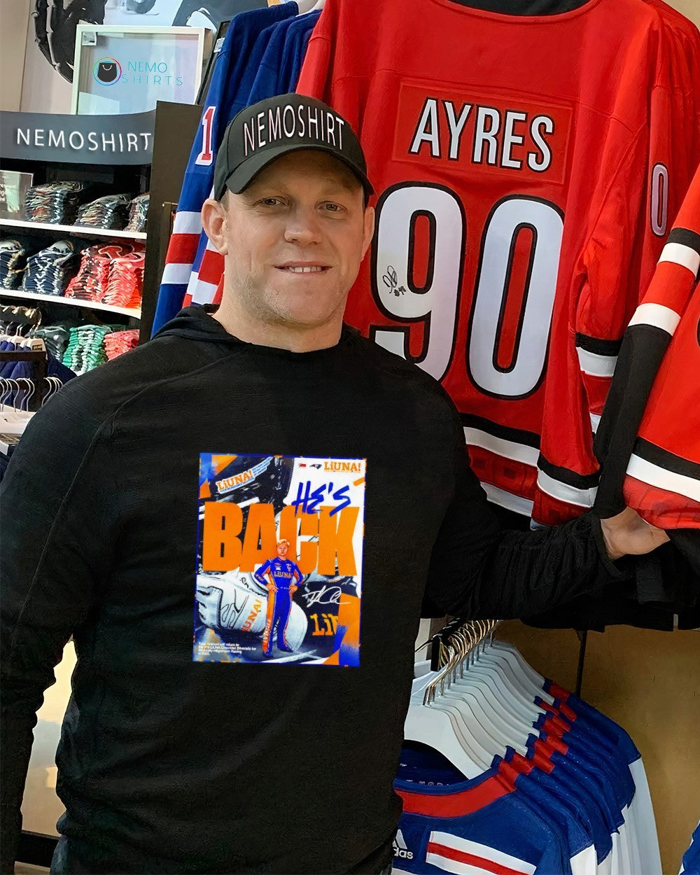 He's back Tyler Ankrum will return to the 18 LIUNA - Adult & Kids T-Shirts, Sweatshirts & Hoodies apparel design preview 2