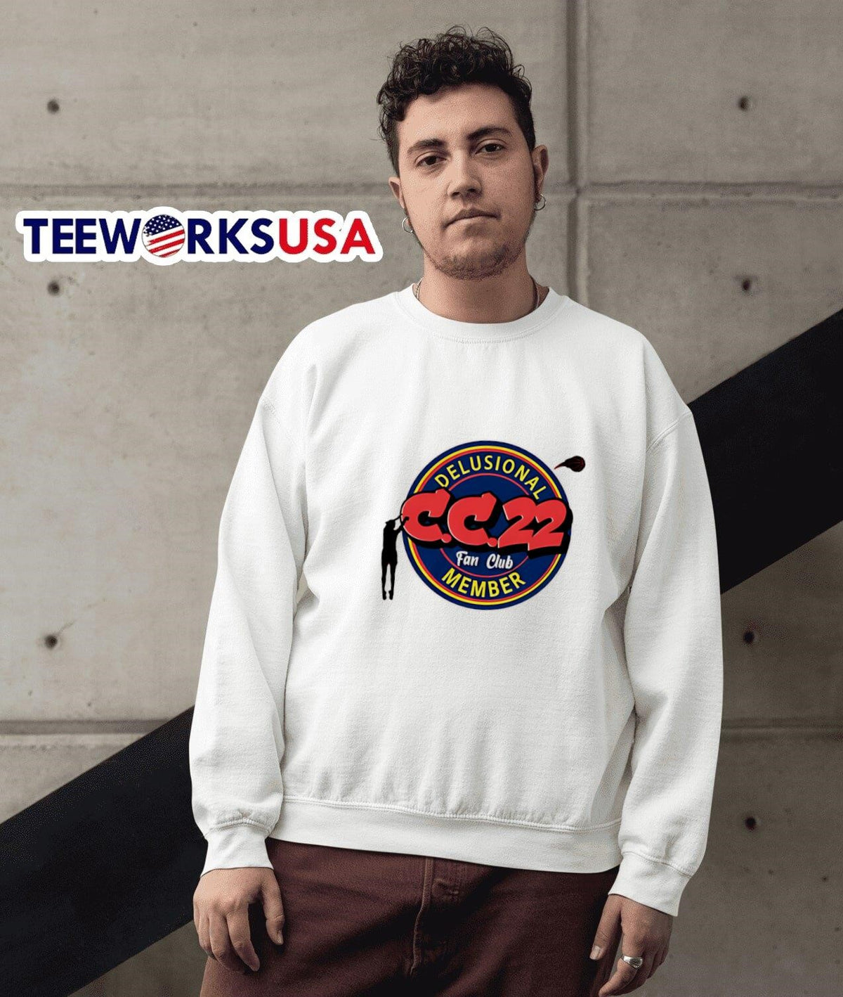 CC.22 Fan Club Delusional Member - Adult & Kids T-Shirts, Sweatshirts & Hoodies apparel design preview 5