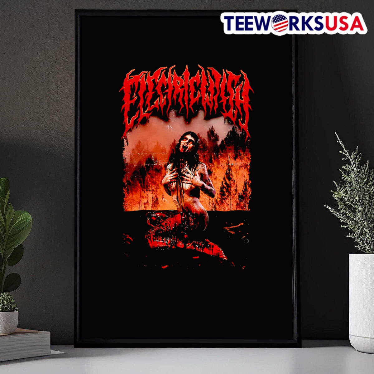 Blood Electric Witch - Adult & Kids T-Shirts, Sweatshirts & Hoodies apparel design preview 5