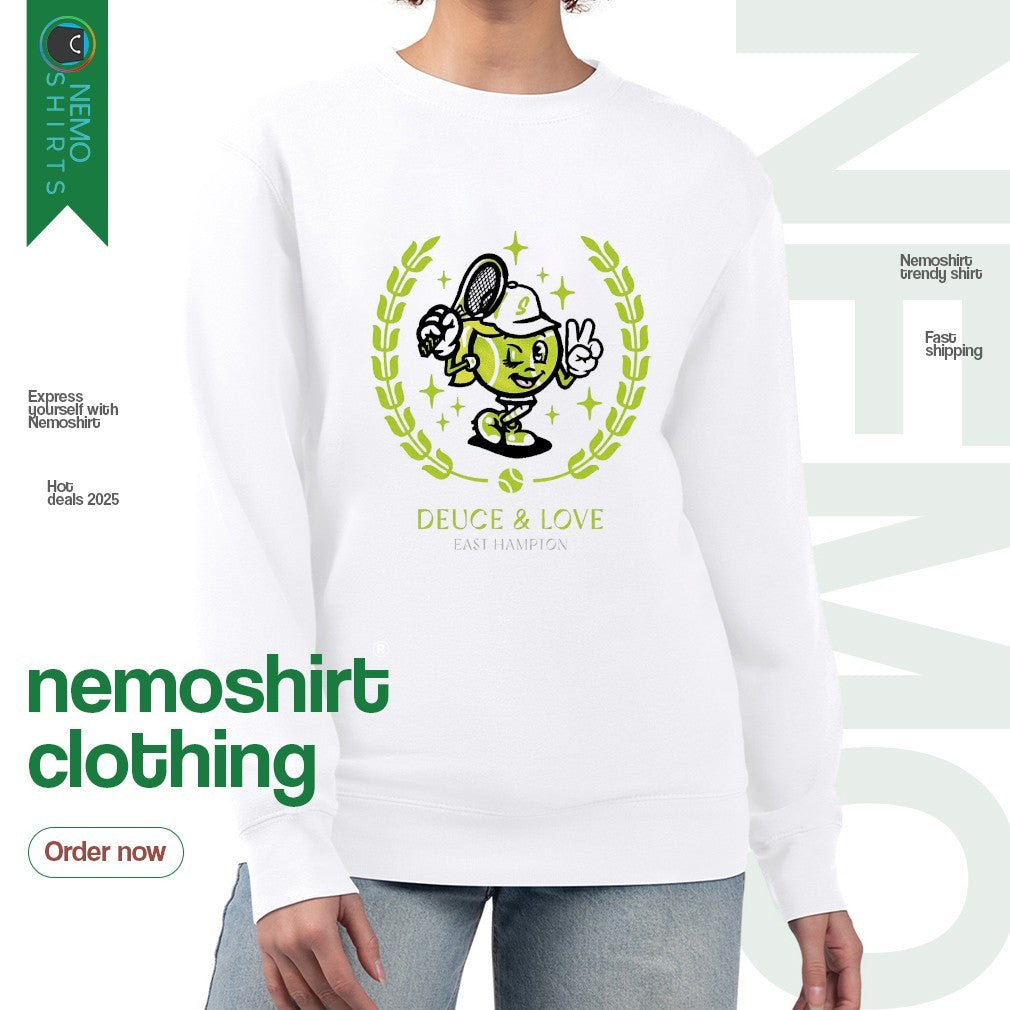 Deuce and Love East Hampton tennis - Adult & Kids T-Shirts, Sweatshirts & Hoodies apparel design preview 4