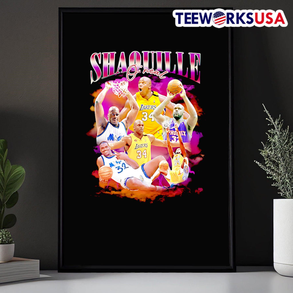 Shaquille O'Neal Los Angeles Lakers basketball - Adult & Kids T-Shirts, Sweatshirts & Hoodies apparel design preview 5