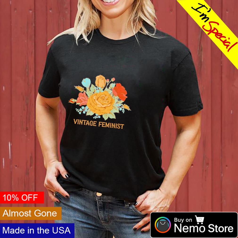 Vintage feminist flower - Adult & Kids T-Shirts, Sweatshirts & Hoodies apparel design preview 3