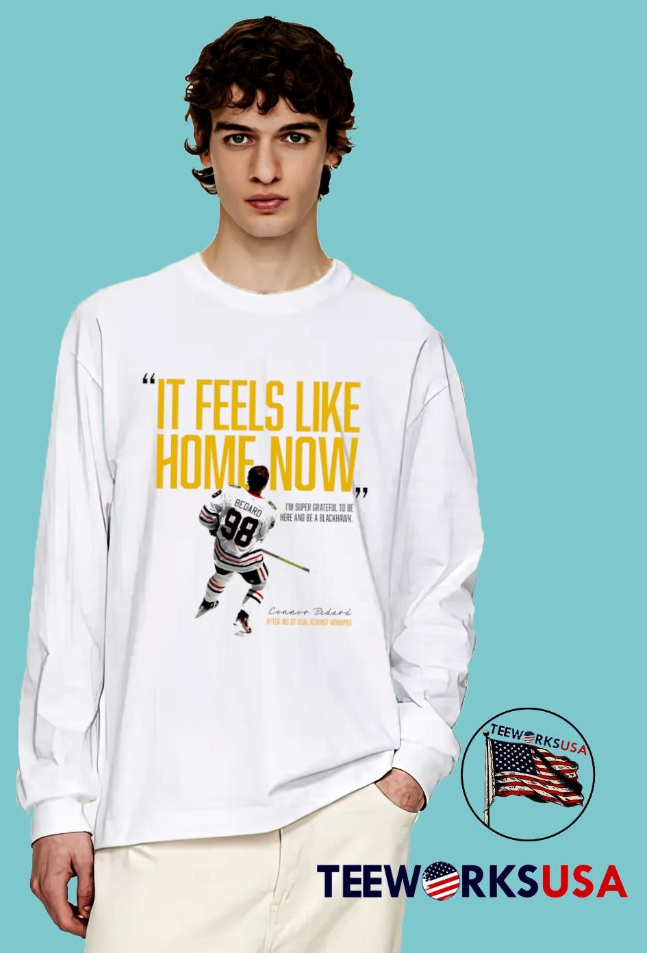 Chicago Blackhawks It Feels Like Home Now - Adult & Kids T-Shirts, Sweatshirts & Hoodies apparel design preview 4